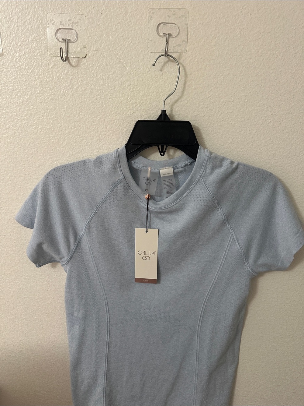 CALIA Light Blue Short Sleeve Performance Tee
